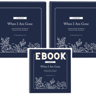 TWO Physical Books and eBook- A Guide for When I am Gone